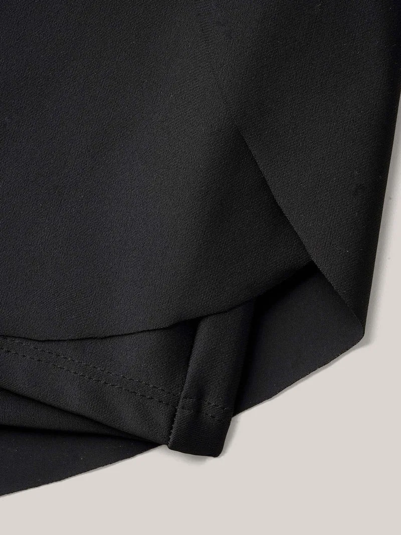 Layered High-Waist Flared Swim Bottoms