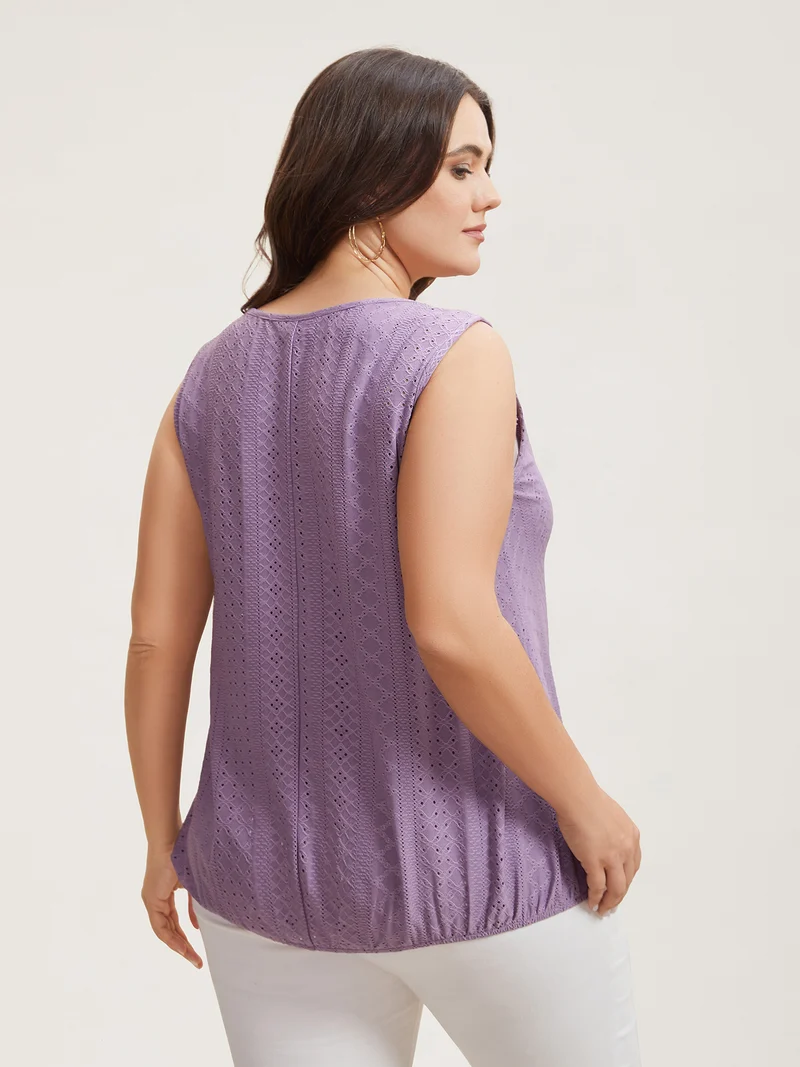 Textured Button-Front Vest