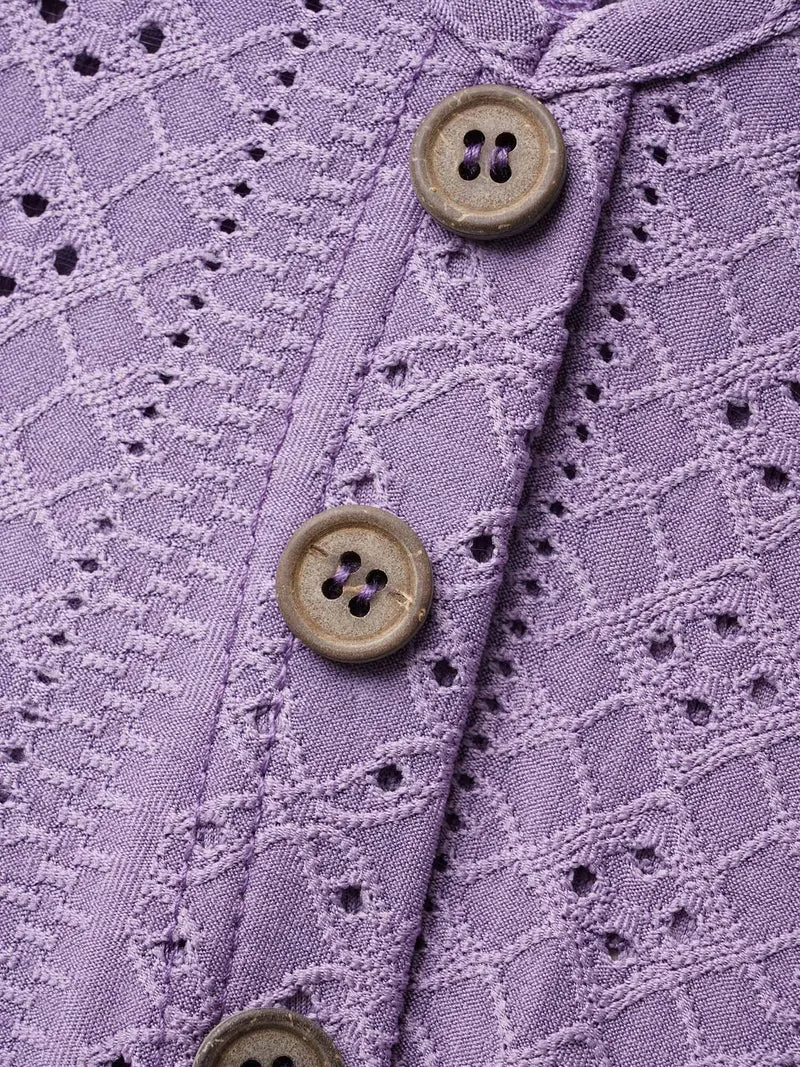 Textured Button-Front Vest