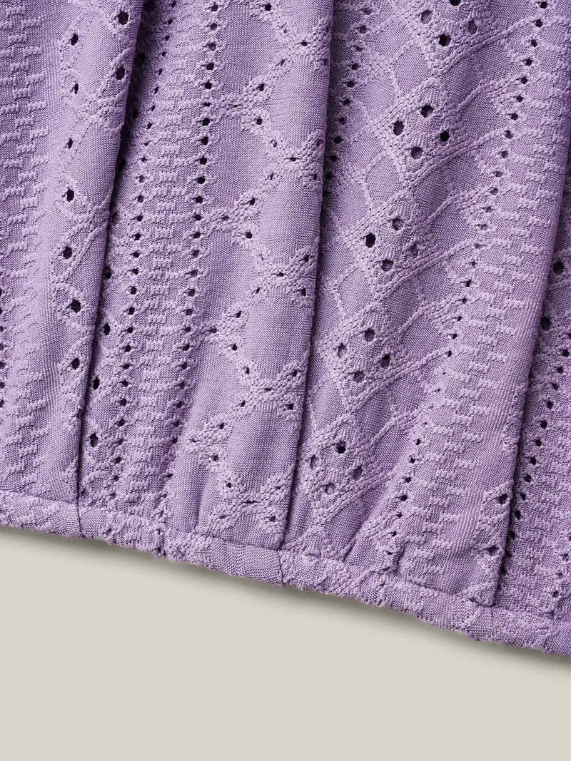 Textured Button-Front Vest
