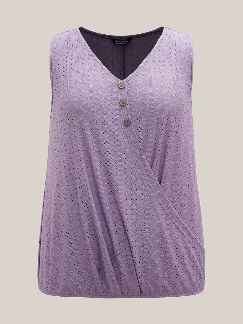 Textured Button-Front Vest