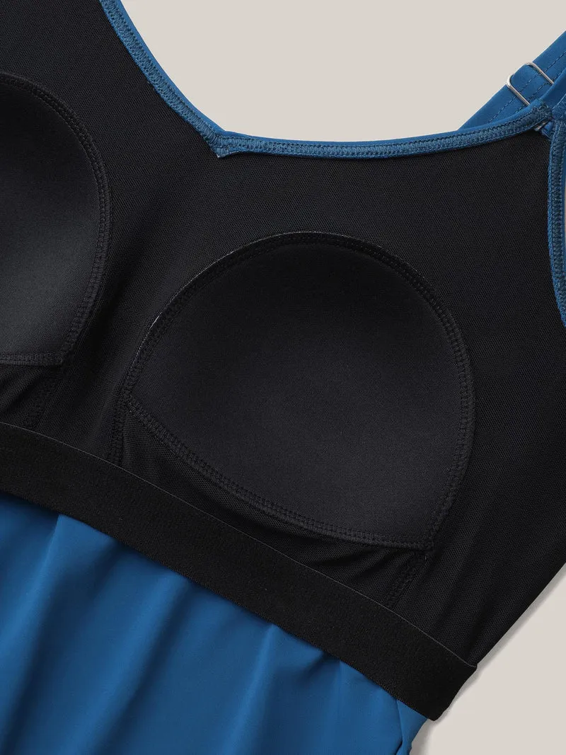 Asymmetrical Hem Side-Tie Swim Top