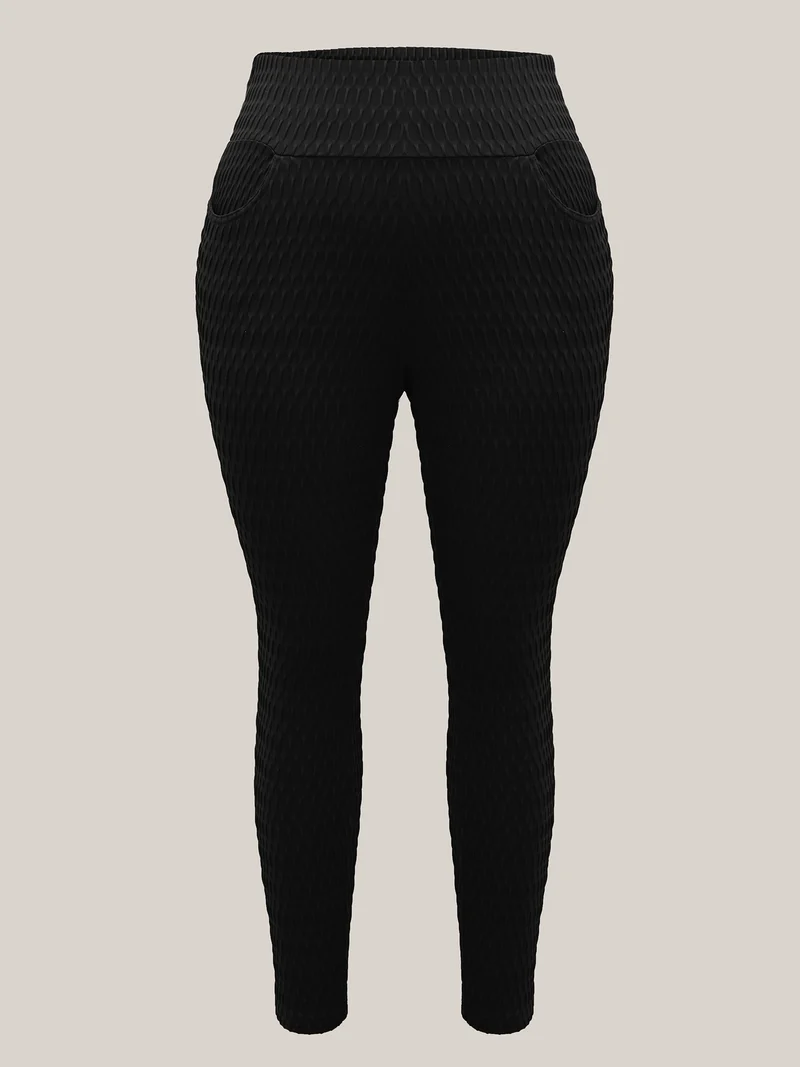 Textured Wide waist Super Stretch Leggings