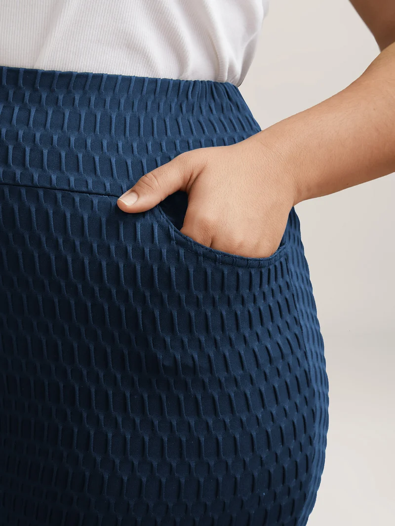 Textured Wide waist Super Stretch Leggings