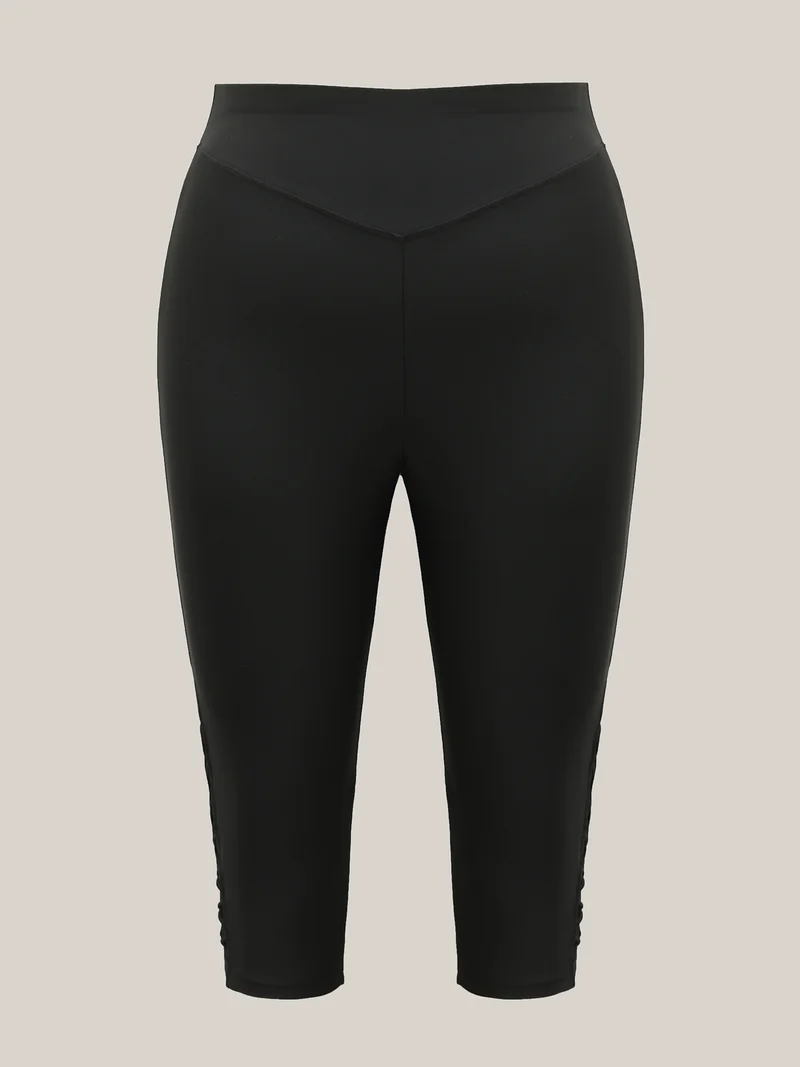Cut-Out Straps Hips Contour Swim Bottoms