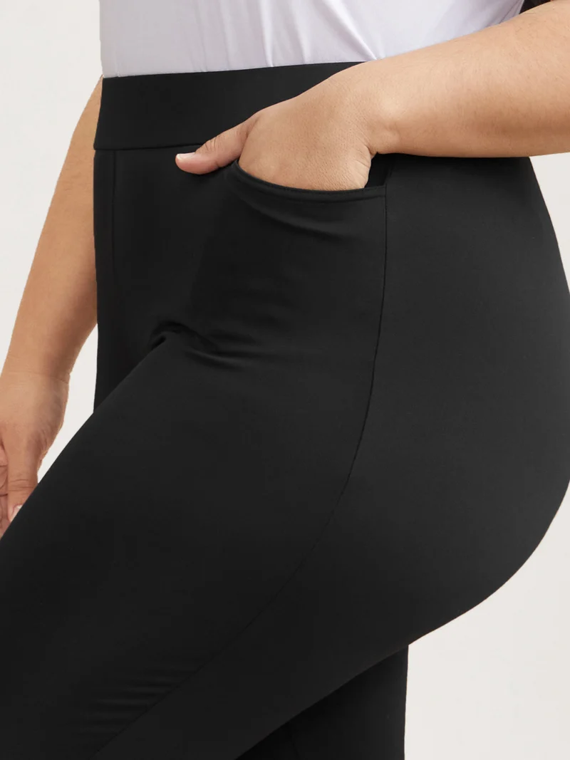 No-Waist Gap Lace Panel Skinny-Fit Pants
