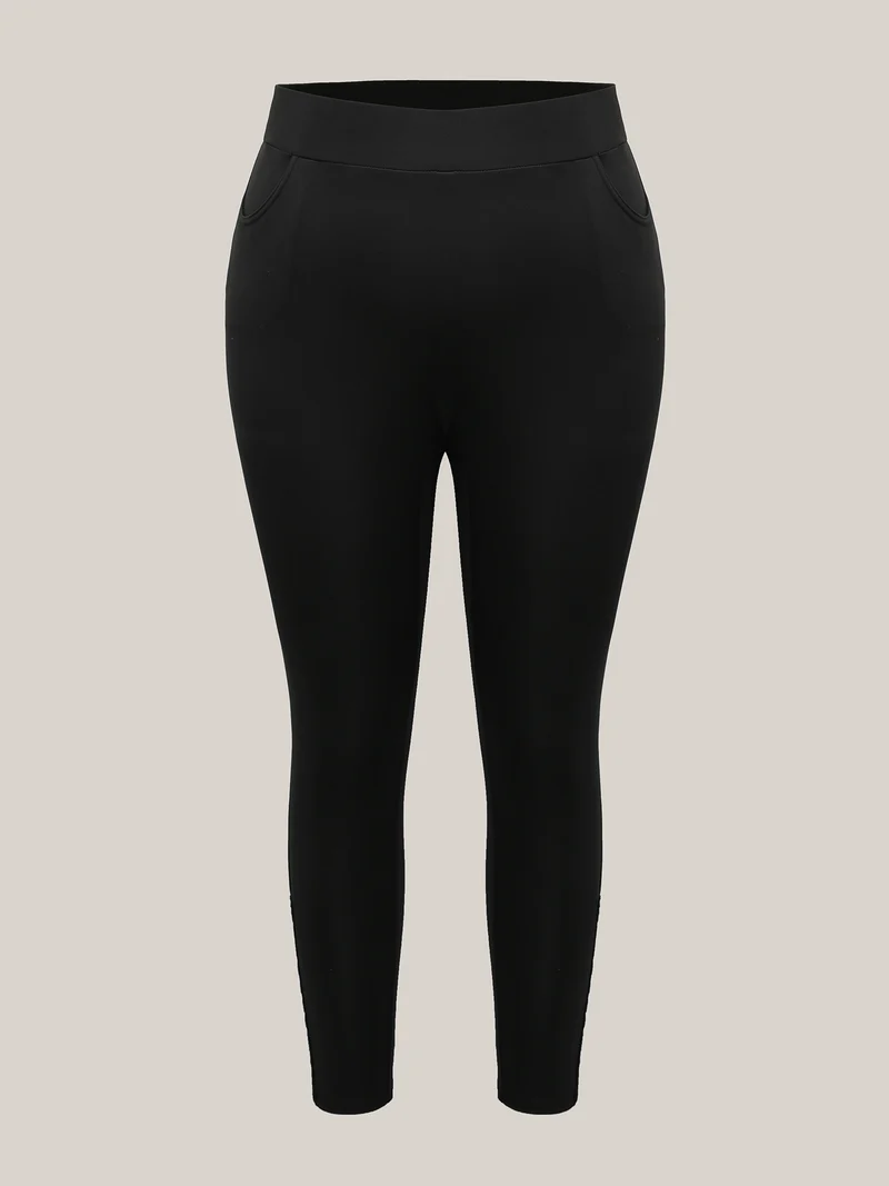 No-Waist Gap Lace Panel Skinny-Fit Pants
