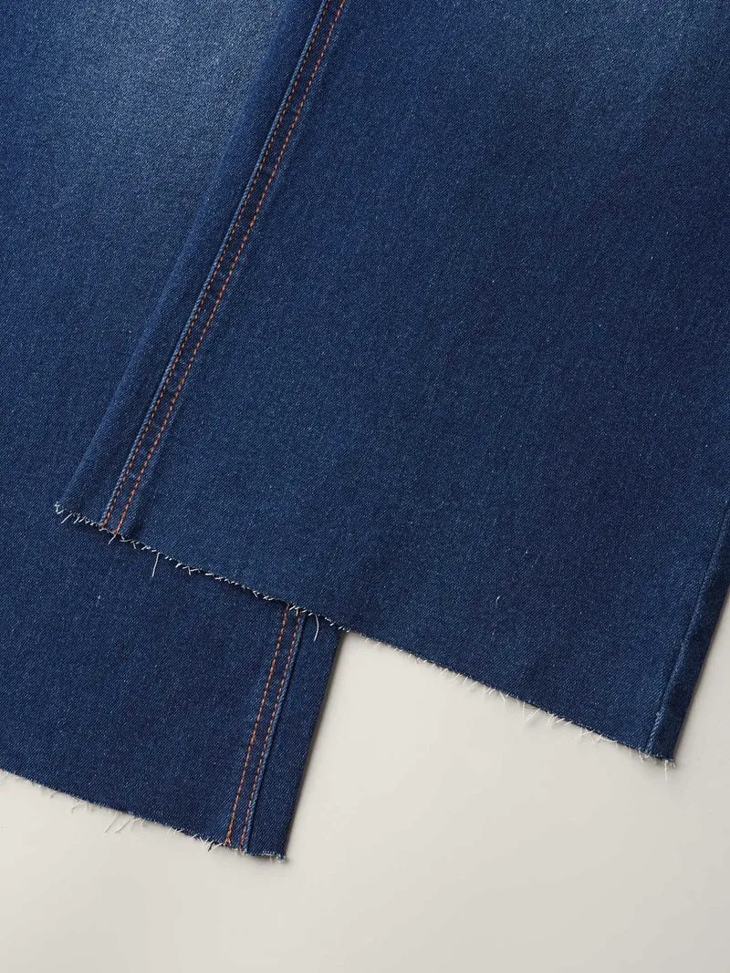 Loose Frayed Hem Crop Jeans