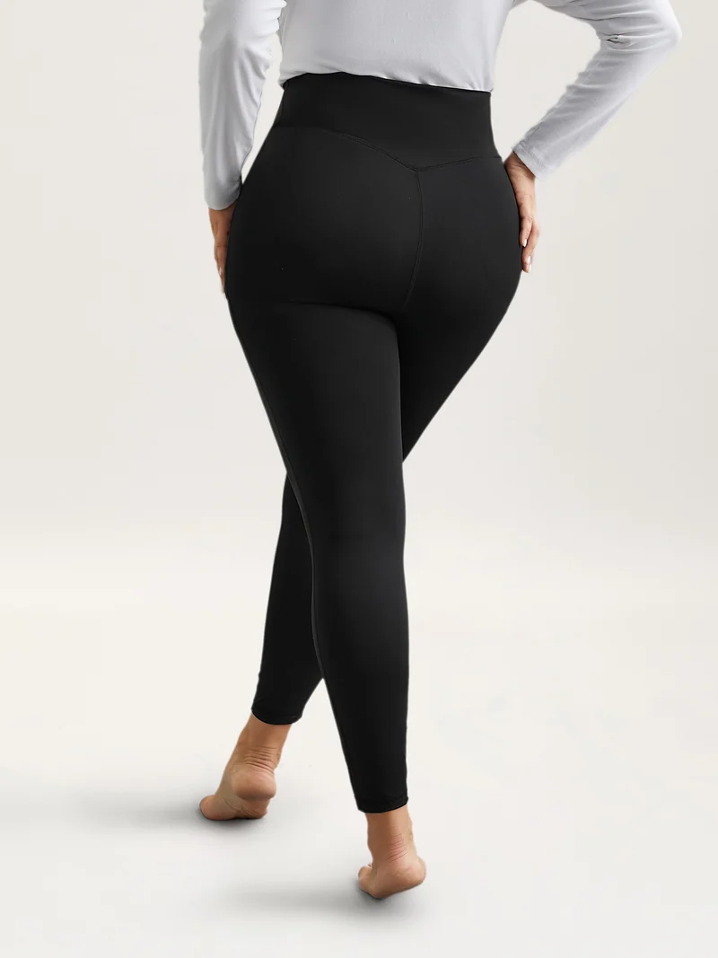 Criss-Cross Waist Pocket Tight Pants