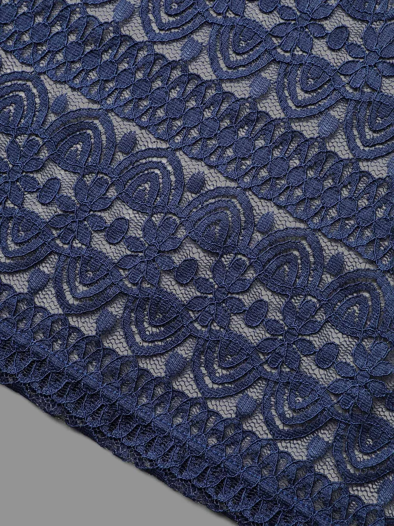 Lace Wrap-Neck Adjustable Straps Swim Dress