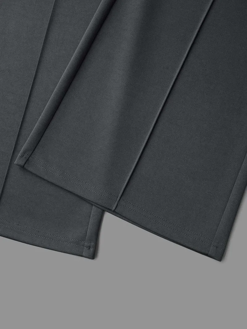 Seamed Front Color Contrast Flared Pants