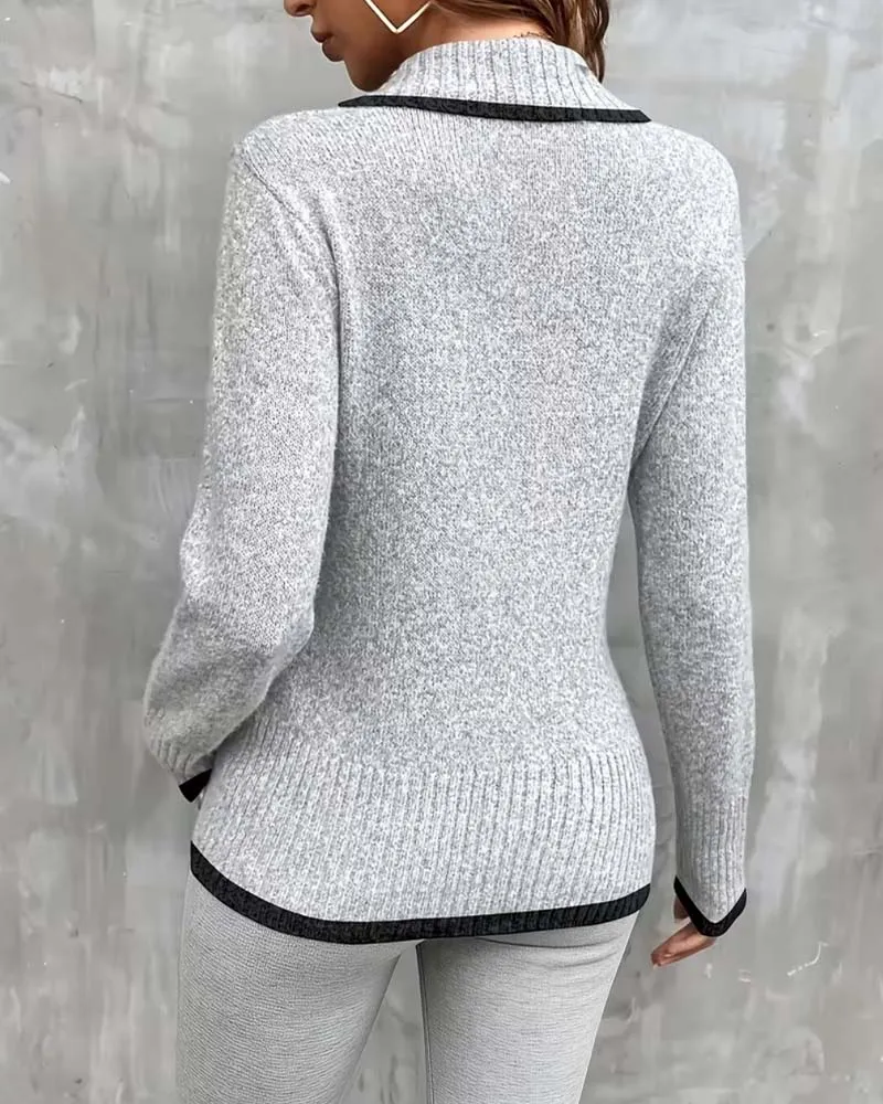 Pull Manches Longues Col V