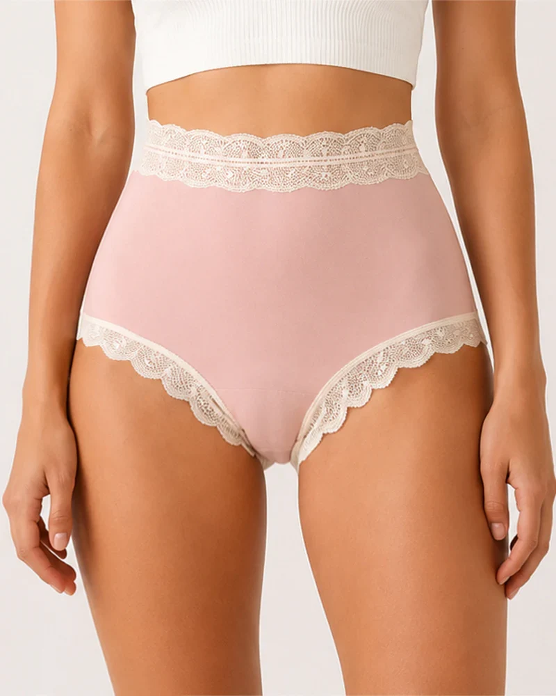 Lingerie Taille Haute Contrôle Du Ventre Sans Couture Dentelle