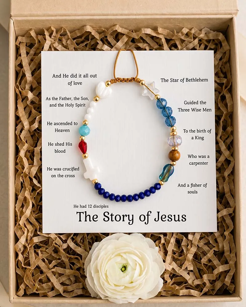 ✝️ Bracelet Jésus Fait Main ❤️ Portez L'Histoire. Portez La Foi.