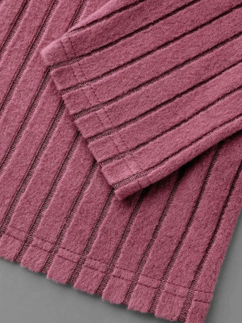 Pit Strip Knit Open Front Cardigan