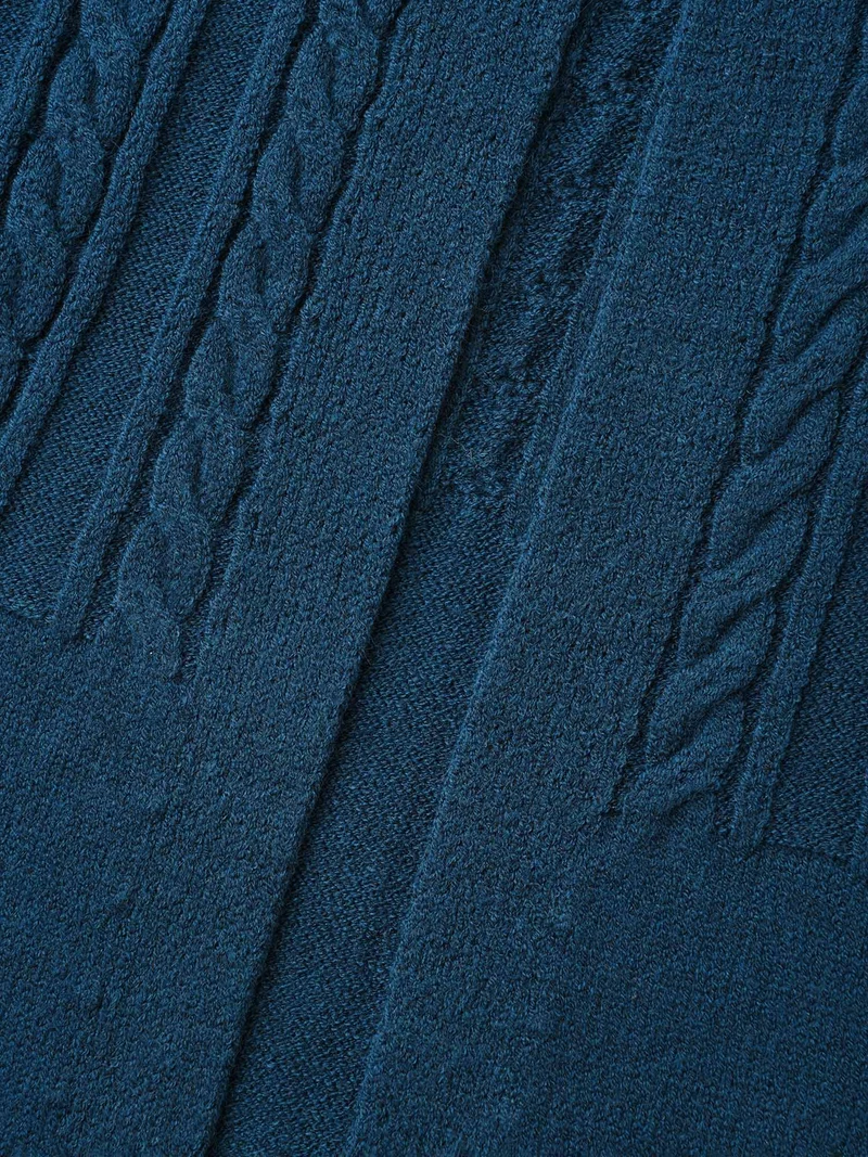 Supersoft Essentials Cable Knit Open-Front Cardigan