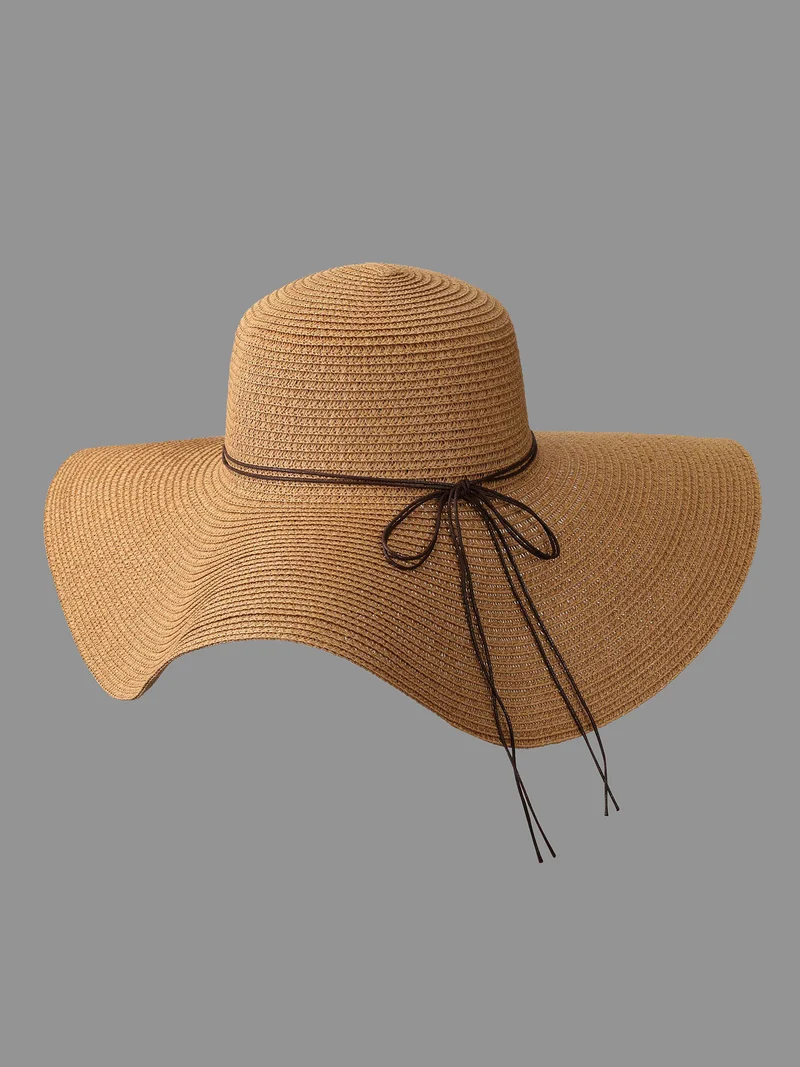Solid Beach Straw Woven Hat