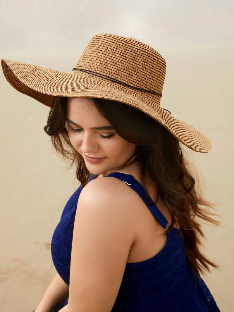 Solid Beach Straw Woven Hat