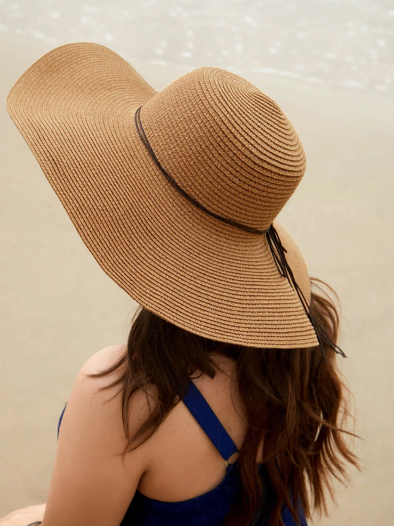 Solid Beach Straw Woven Hat