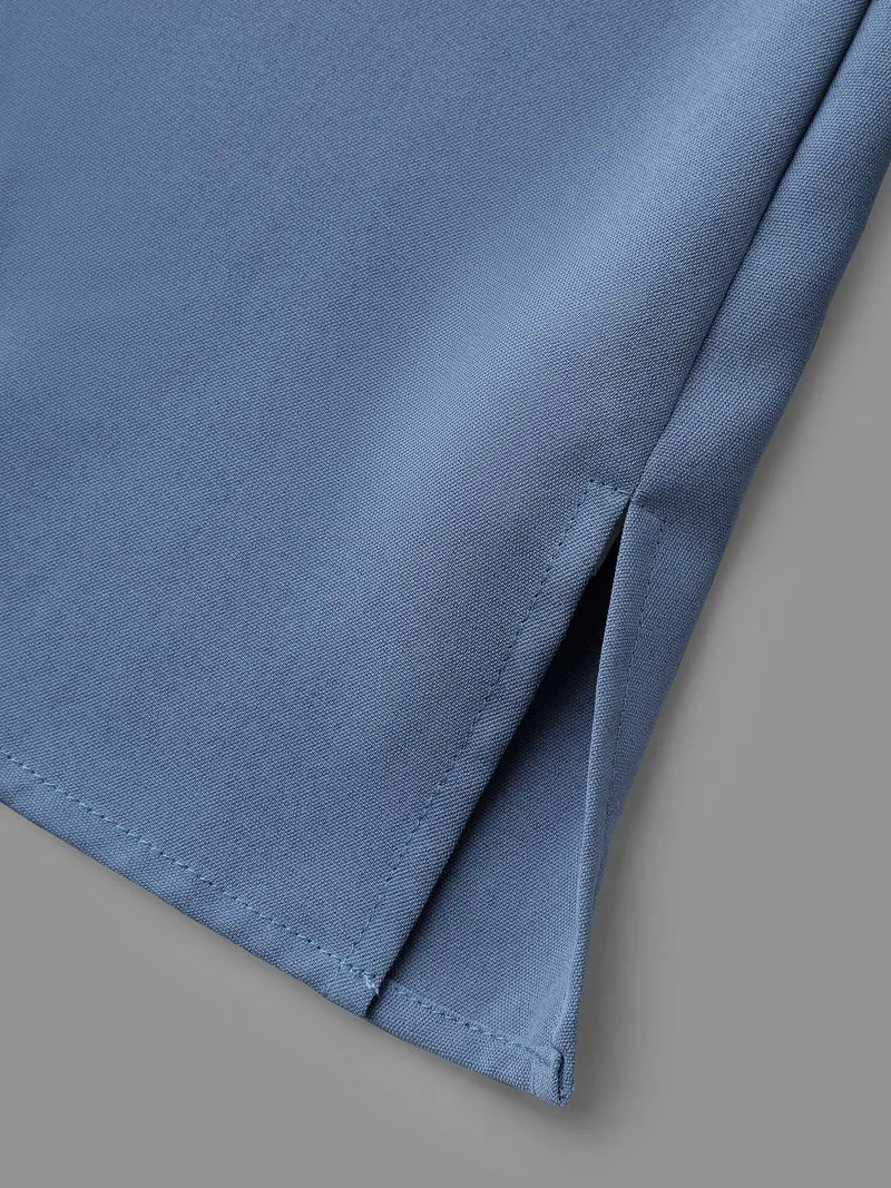 Contrasting Panel Lantern Sleeve Shirt