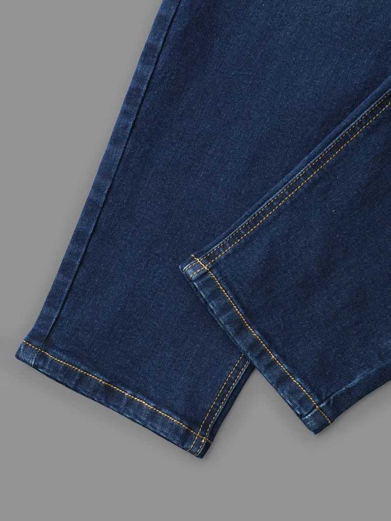 Elastic Waist Mid Rise Skinny Jeans
