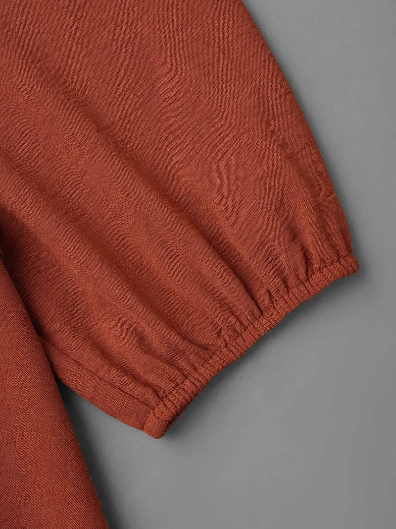Plain Frill Trim Ruffle Layered Hem Dress