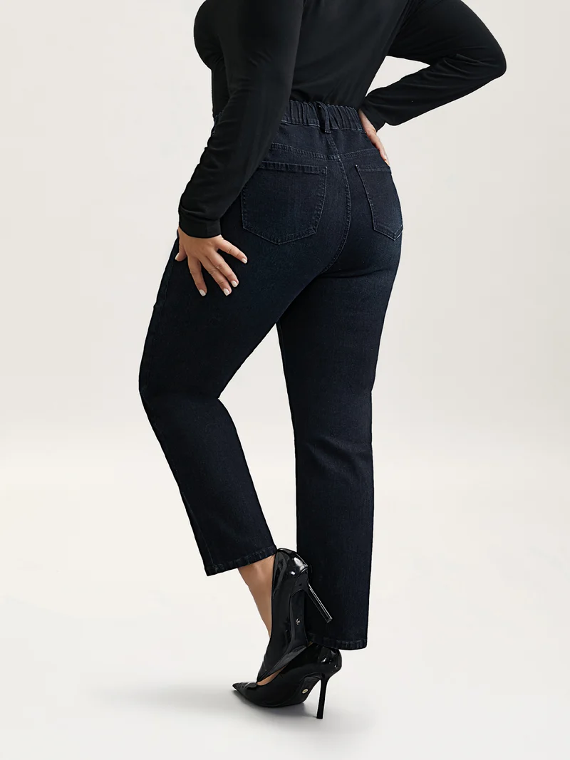 Whiskered Mid-Rise Skinny-Fit Jeans