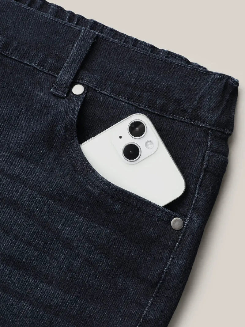Whiskered Mid-Rise Skinny-Fit Jeans