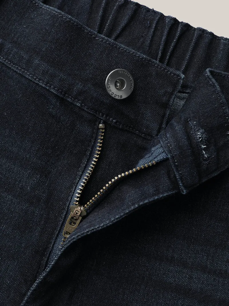 Whiskered Mid-Rise Skinny-Fit Jeans