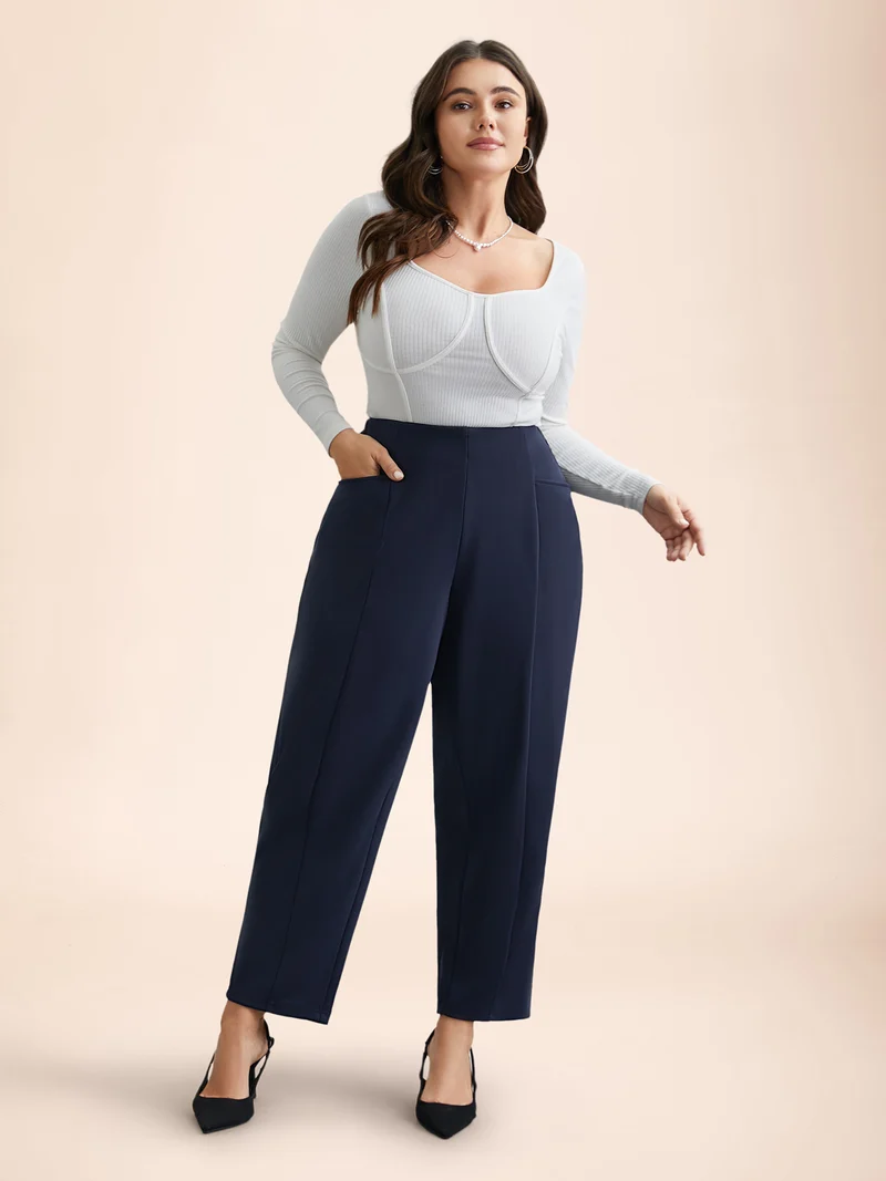 No-Waist Gap Straight Leg Pants