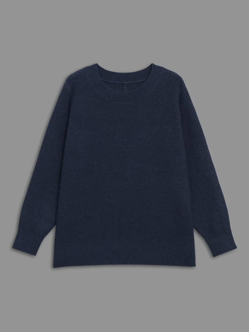 Supersoft Essentials Textured Back Slit Pullover