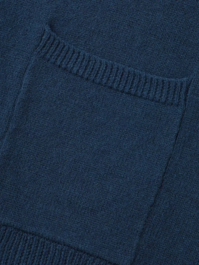 Supersoft Essentials Shirt Collar Pockets Knit Cardigan