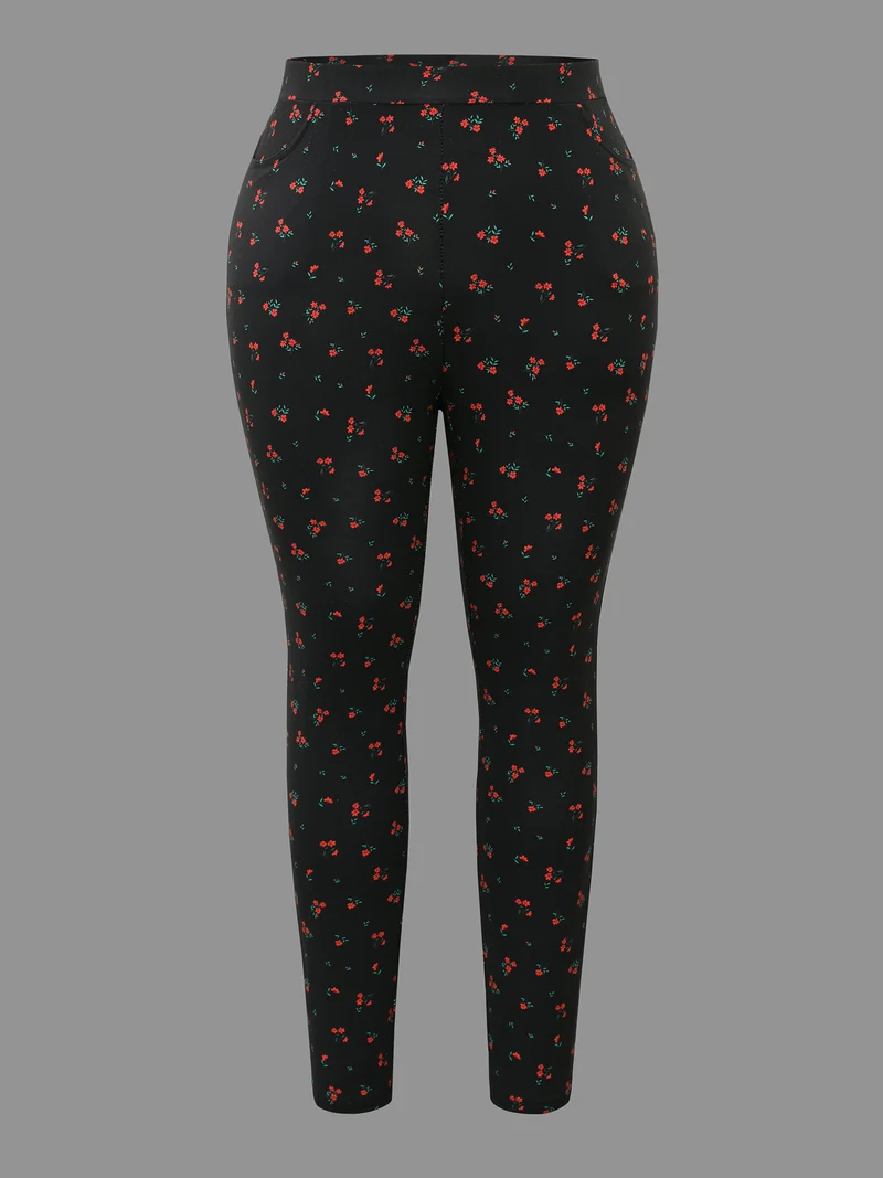 Ditsy Floral Pocket Skinny Leggings