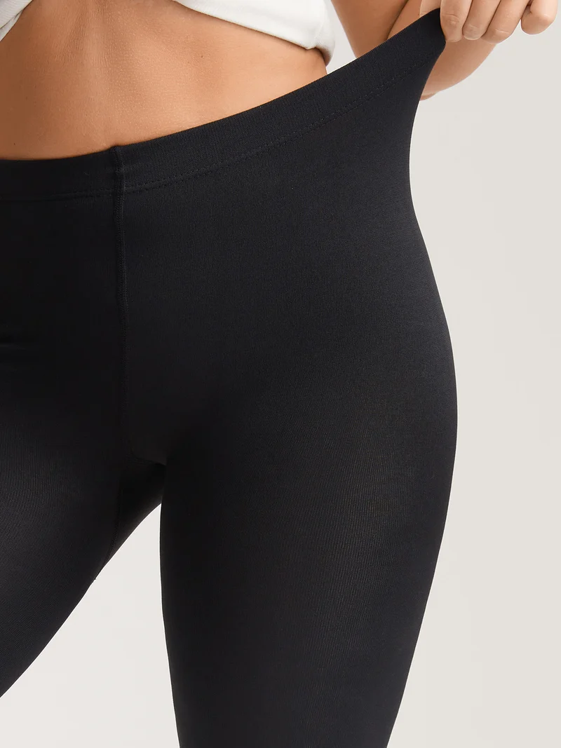 Stretch Solid Stirrup Tights