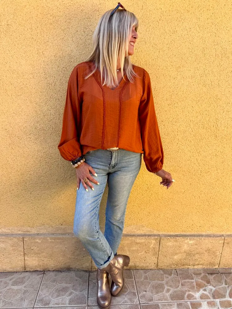 Tunique Clara brique