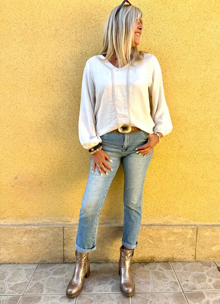 Tunique Clara beige clair