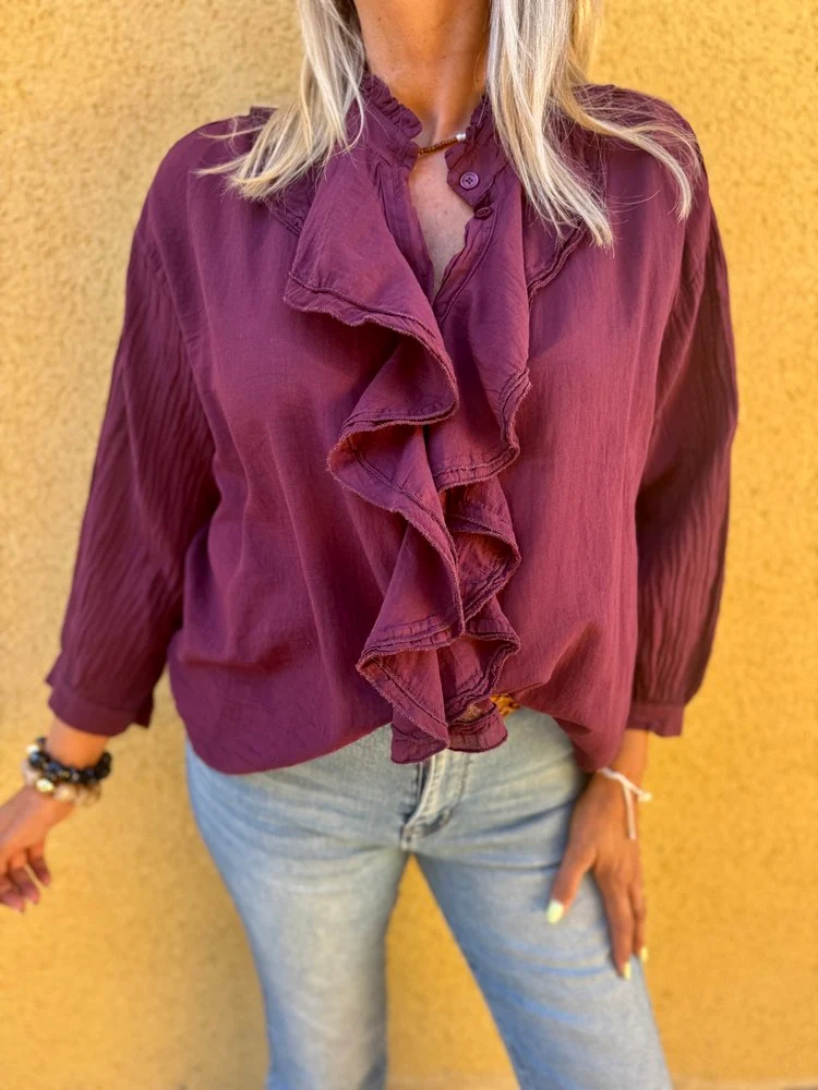 Chemise Alina prune