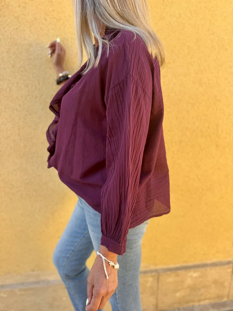 Chemise Alina prune