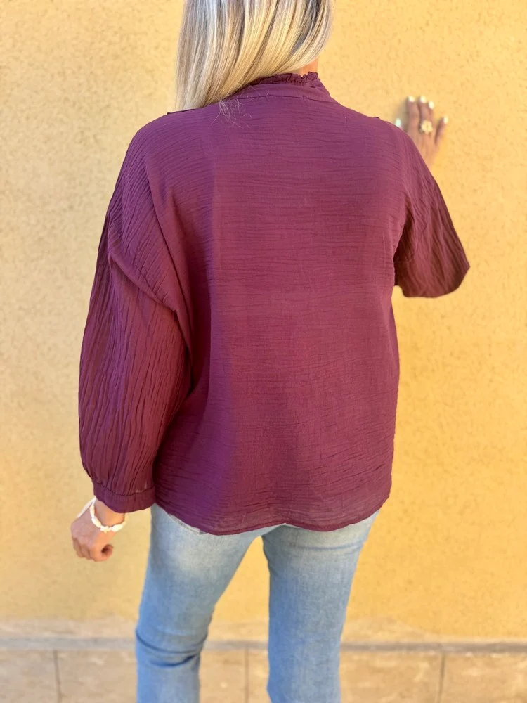 Chemise Alina prune