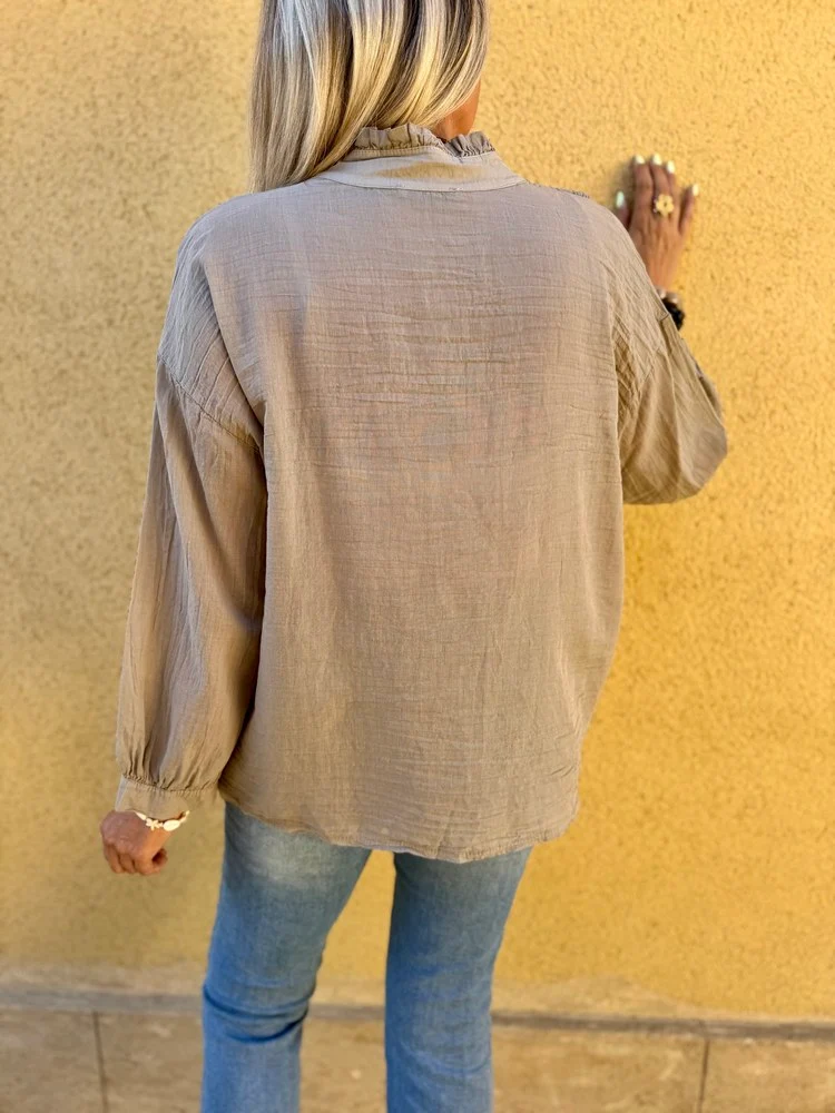 Chemise Alina taupe