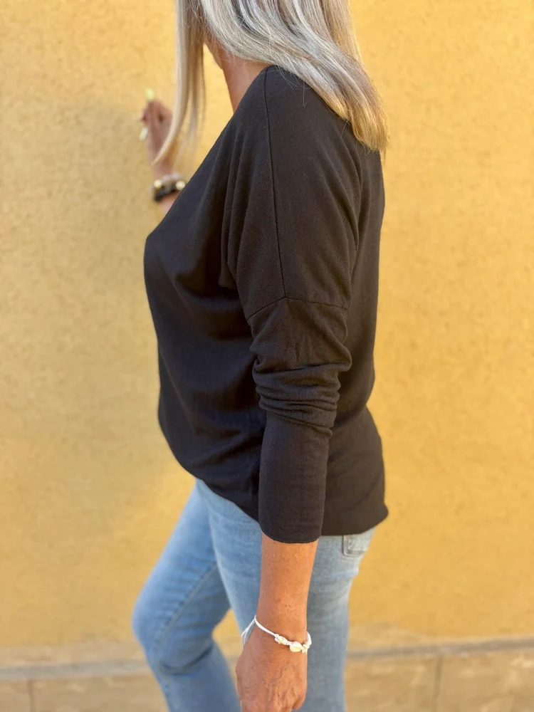 Pull fin Iconic noir