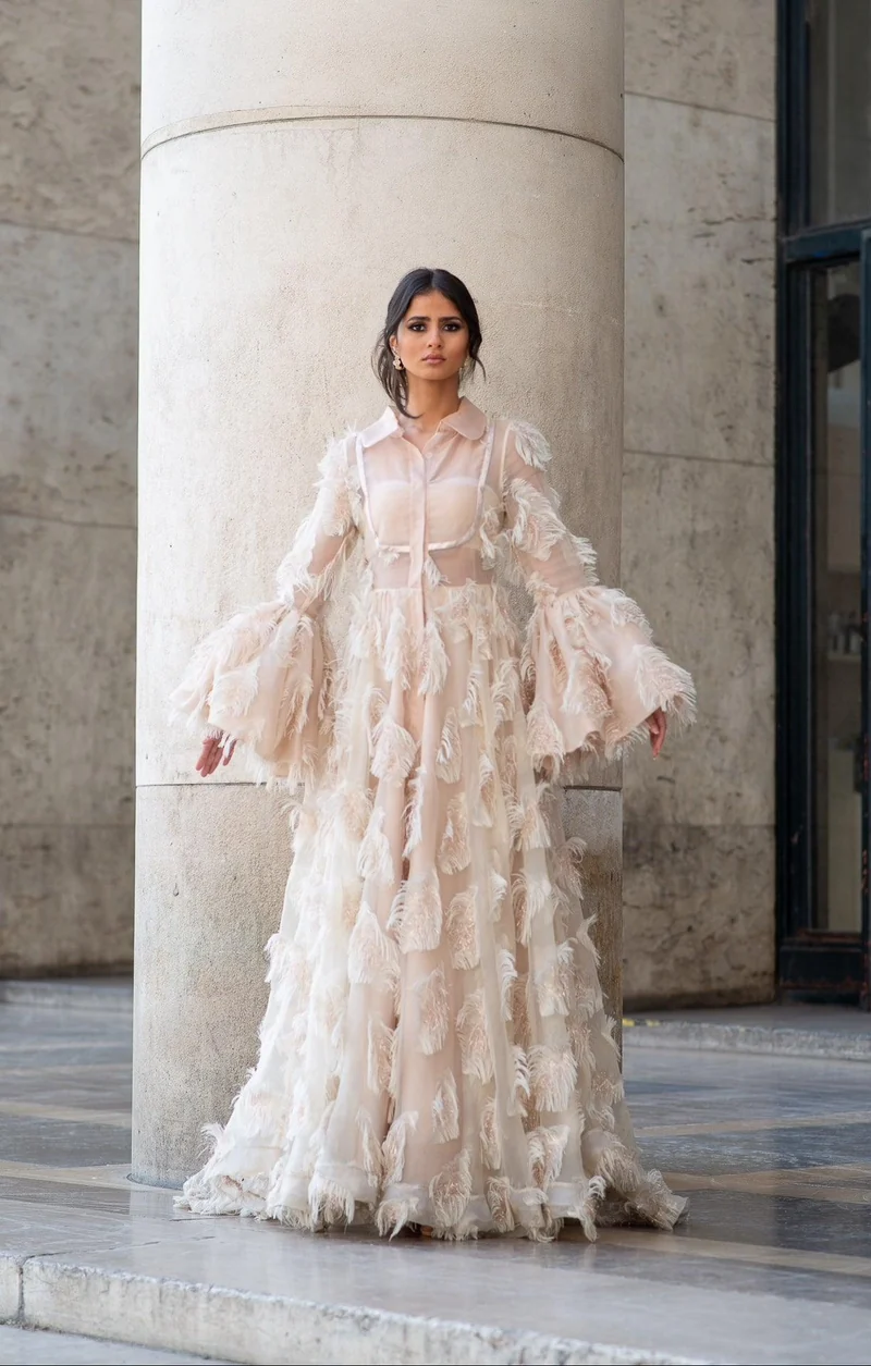 Vente Robe Bellah plume ivoire