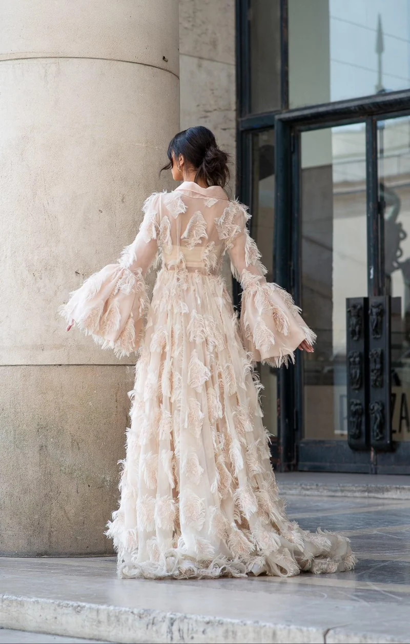 Vente Robe Bellah plume ivoire