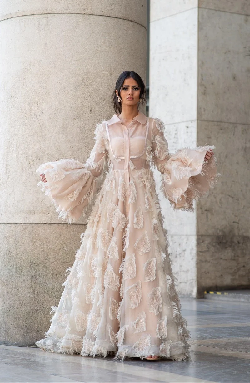 Vente Robe Bellah plume ivoire