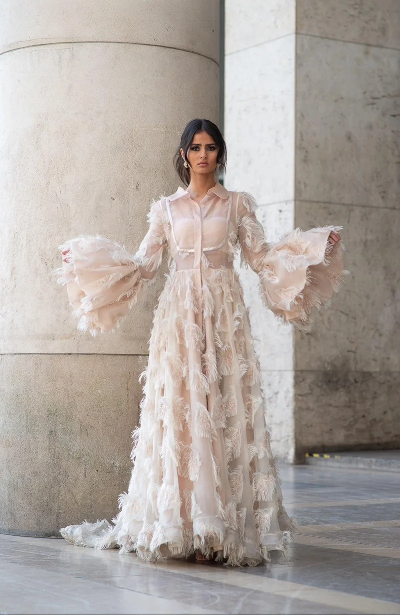 Vente Robe Bellah plume ivoire
