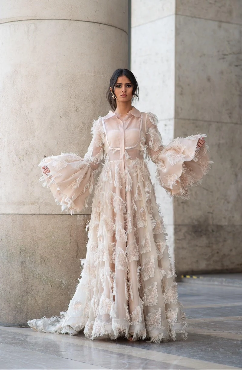 Vente Robe Bellah plume ivoire
