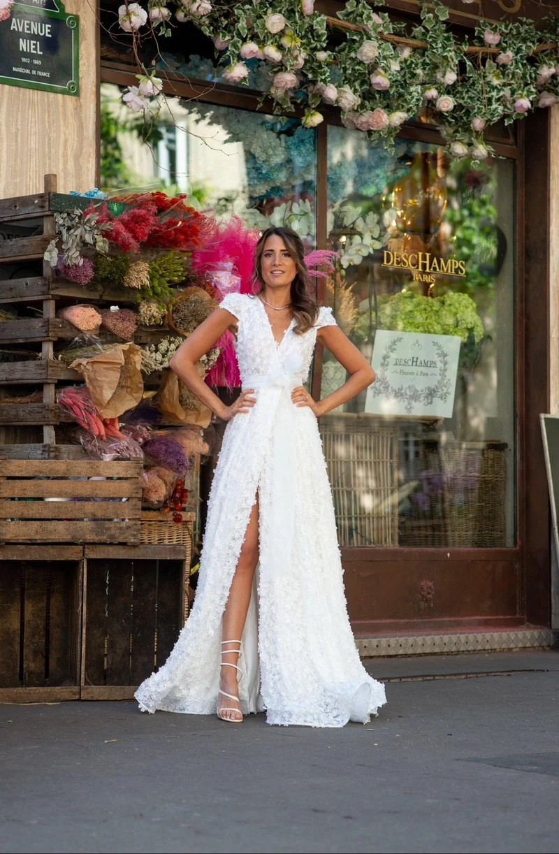Vente Robe Rimini fleurs blanches