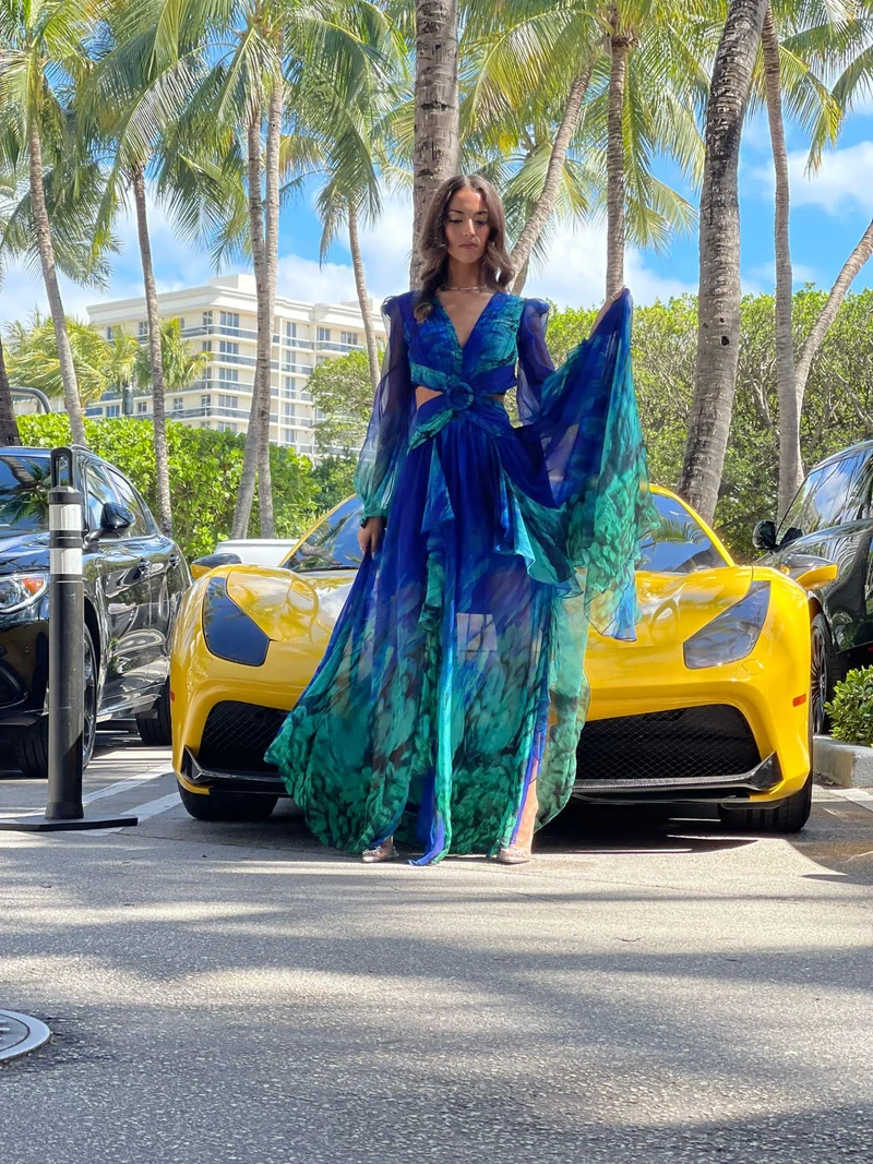 Vente Robe Alila bleu et verte