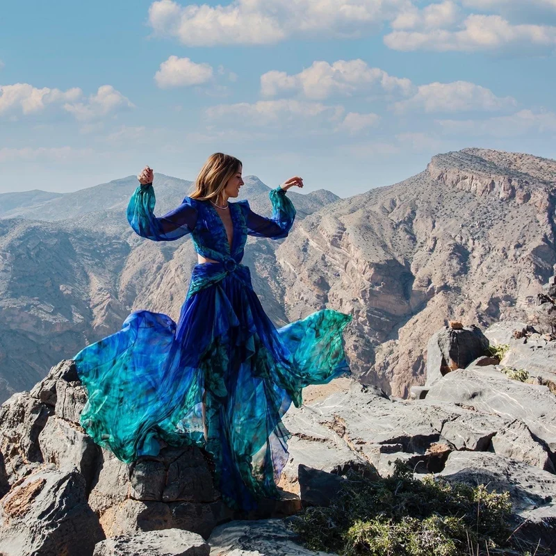 Vente Robe Alila bleu et verte