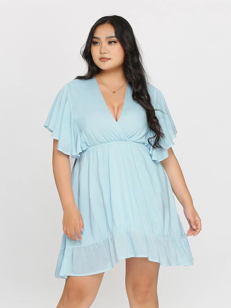 DISTY FLORAL RUFFLE SLEEVE